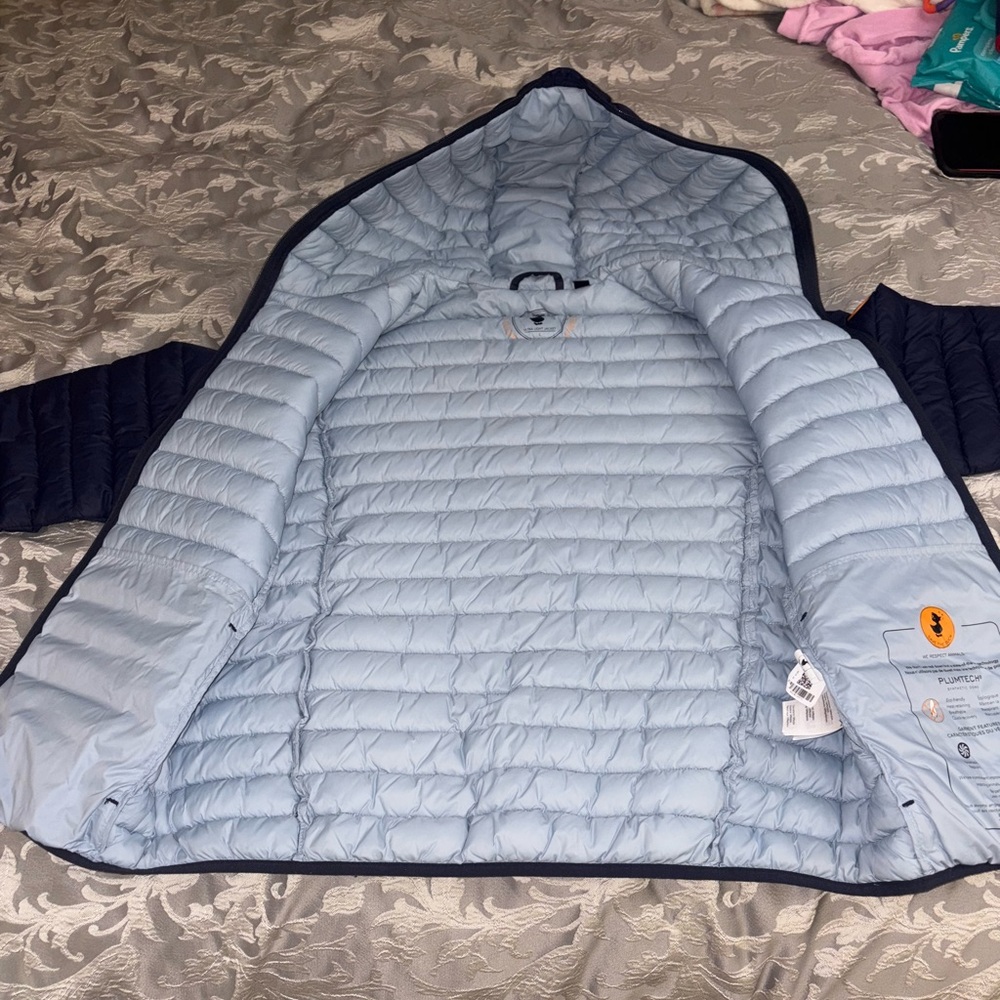 SAVE THE DUCK Navy Puffer Jacket. Excellent Condition - Picture 11 of 11